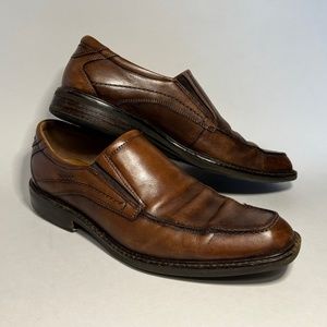 Mens Leather Ecco Slip on Dress Shoe EU 44